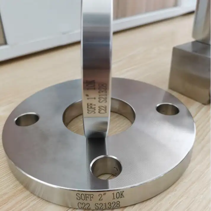 ASTM B564 UNS N06022 Alloy C22 2" 10K Flat Face SO Flat Face Pipe Flanges Slip On Flange JIS