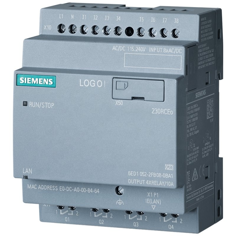SIEMENS 6ED1052-2FB08-0BA1 plc siemens logo 230RCEo 115 V/230 V/relay 6ED1052-2FB08-0BA1