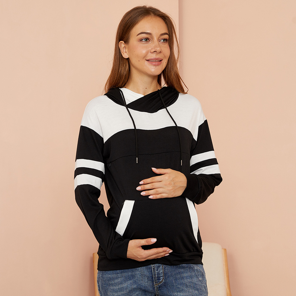 New Fashion Maternity hoodie top Soft Maternity Clothing Comfortable Pregnant for woman Autumn