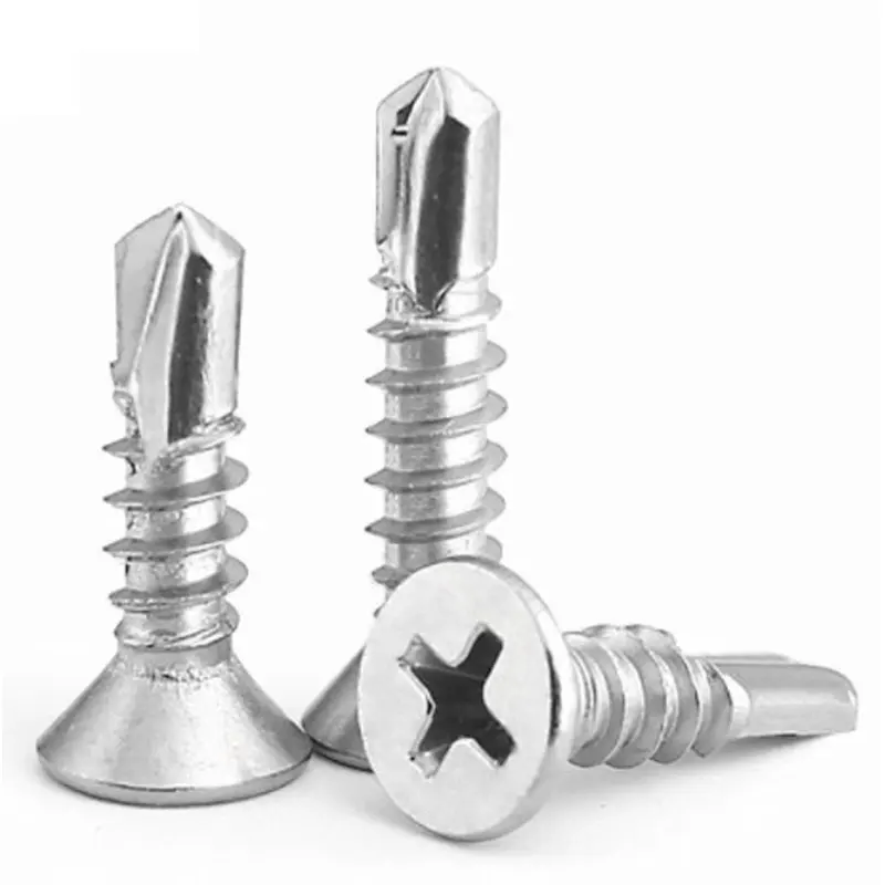 Customize Stainless Steel 304 Countersunk Flat Head Csk Self Drilling Screw