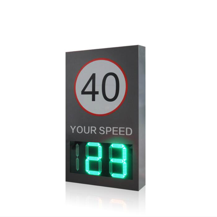 Solar Speed Indicator Device Driver Meter Sensor Detector Limit Display Sign Speed Radar