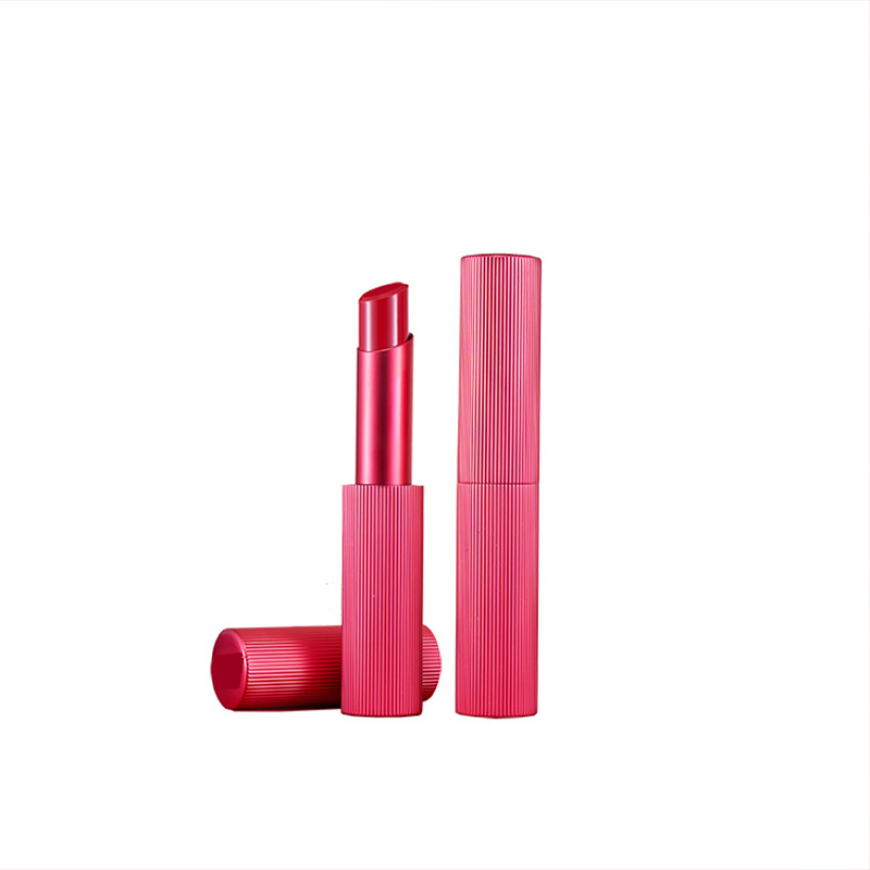 Matte Lip Balm Private Label Colorful Vegan Lipbalm Custom Lipstick Matte Beauty Raincoat Metal Round Tube Lipstick Wholesale