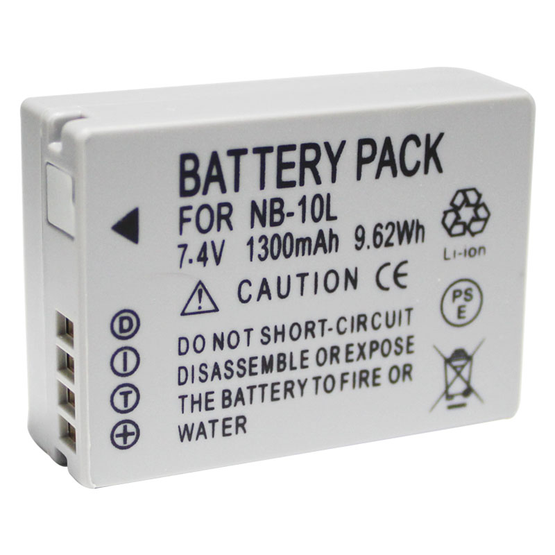 7,4 V батарея камеры NB-10L для Canon G1X G3X G15 G16 SX40