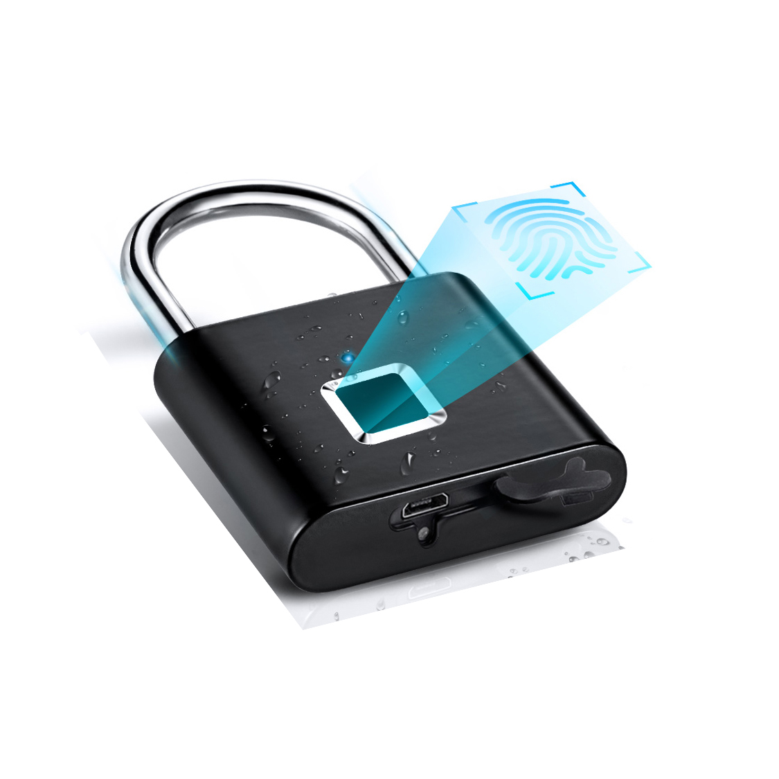 Водонепроницаемый переносной замок KERUI из цинкового сплава с USB-зарядкой, 2021 сек
