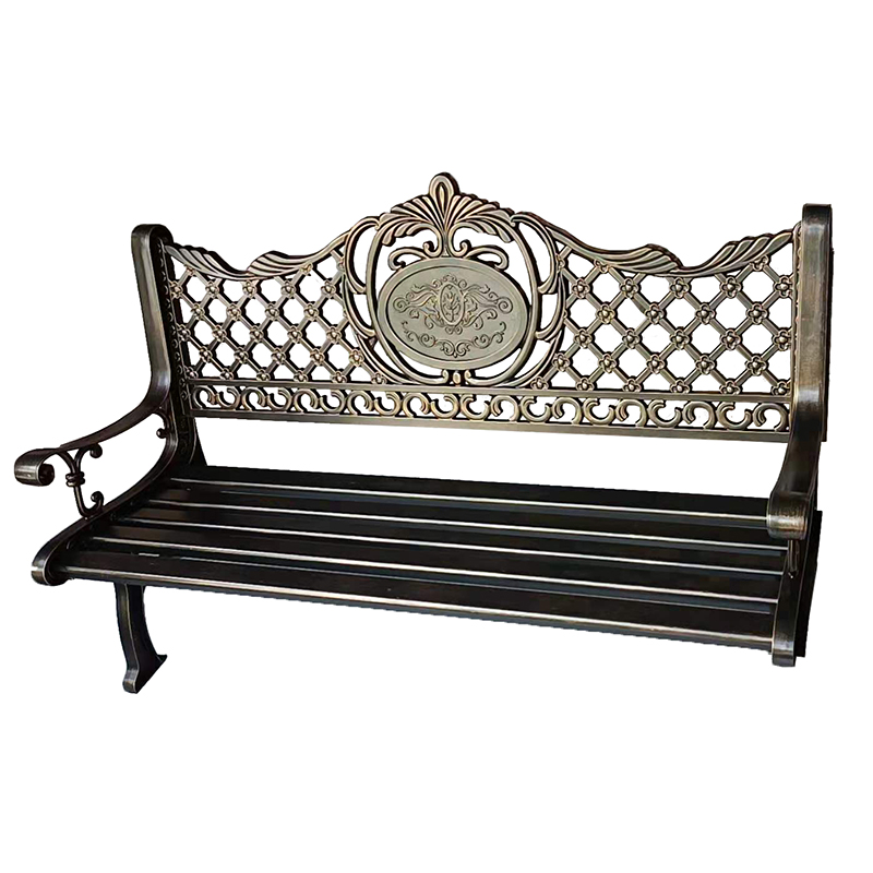 wholesale modern Metal balcony outdoor furniture garden cast aluminum antique carved party web back chairs