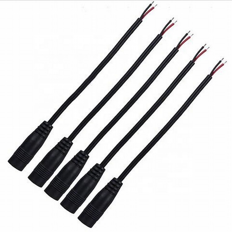 12V DC Power Jack Plug Connector with Cable 5.5*2.1mm DC connector Cable 15cm for CCTV LED Light Strip
