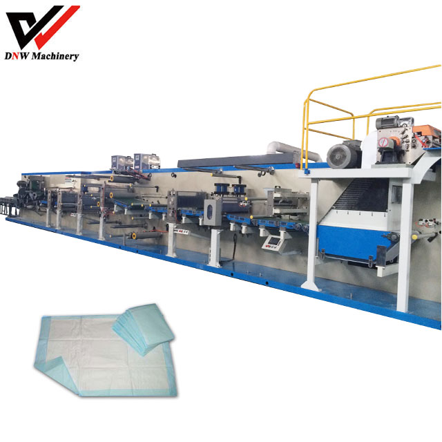 Full automatic nonwoven medical nursing under pad production line machine
