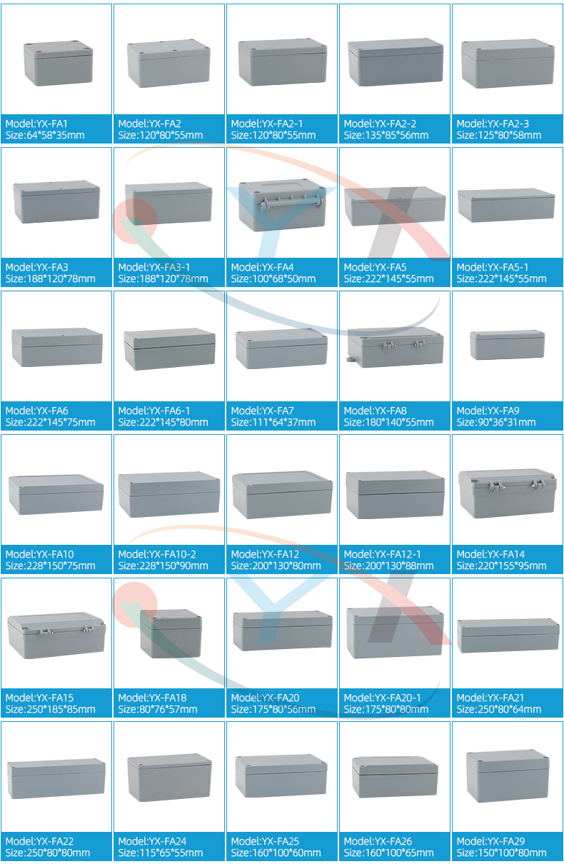 Custom ABS IP66 pcb enclosure plastic electronic waterproof junction box outdoor battery case enclosure