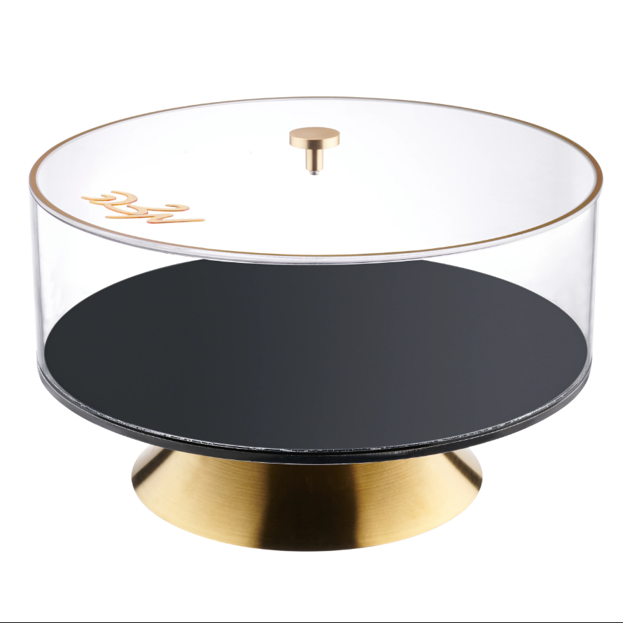 Коробка Judaica Lucite Pesach Matzah с металлическим основанием, акриловая круглая коробка Matzah для еврейской пасхи