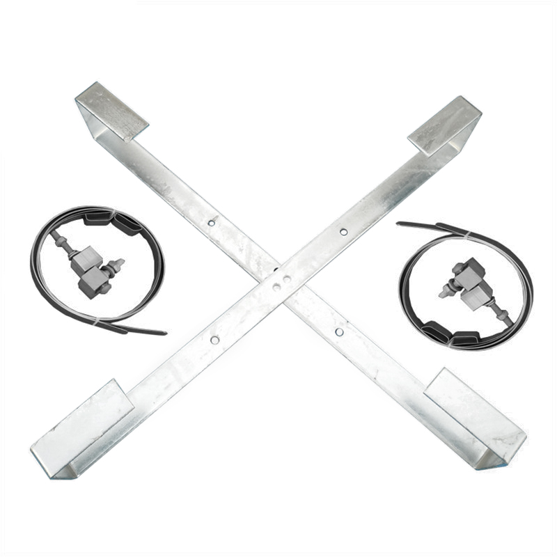 Galvanized steel ADSS cable storage tray with pole/tower mounting accessories