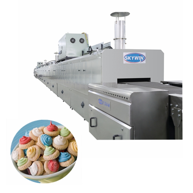 Skywin Fully Automatic Small Scale Customized Soft   Hard Biscuit Machine Complete Production Line