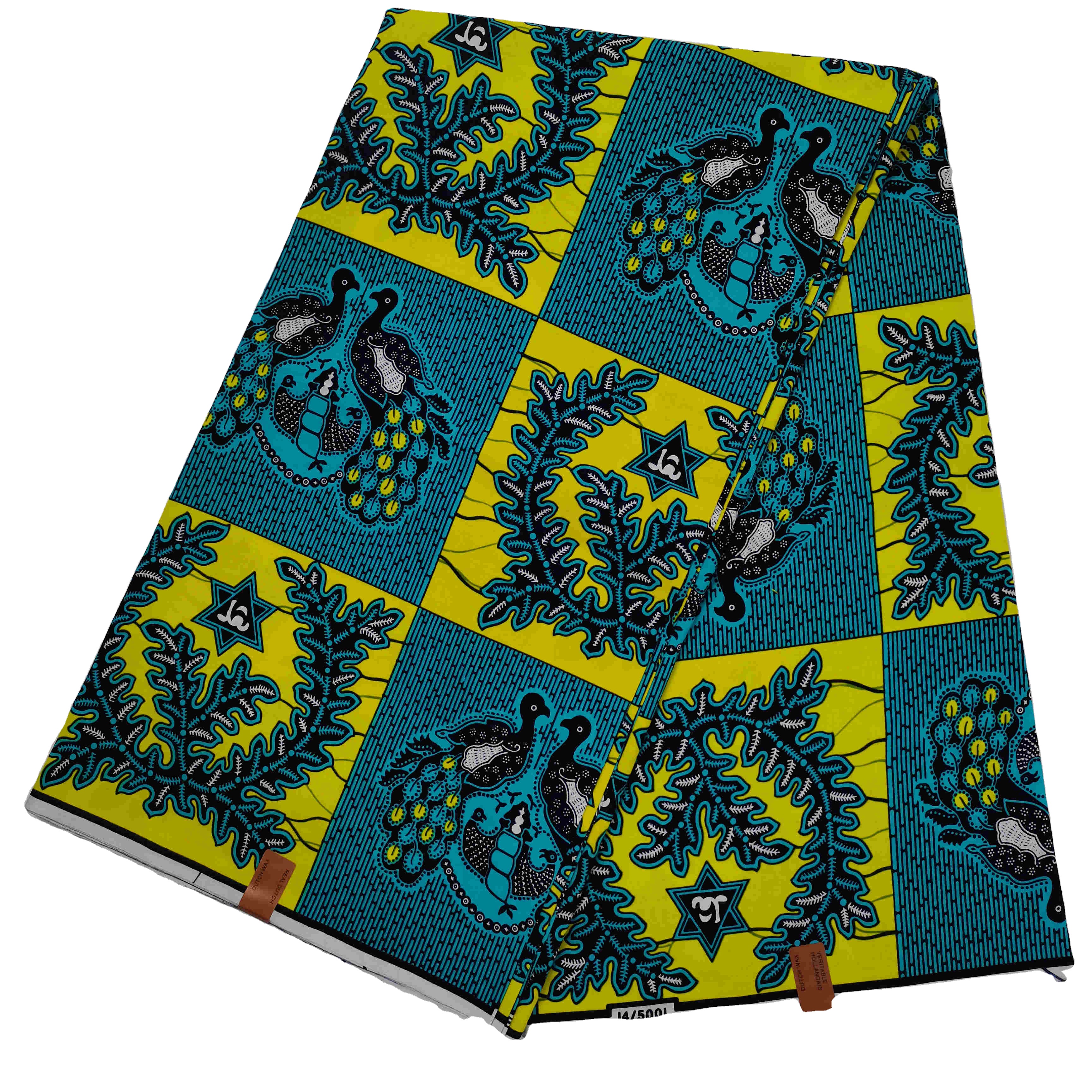 African 100% Cotton Original Real Wax Ankara Fabric 2021 For Wedding Dress Tissue African Fabric Wax Fabric