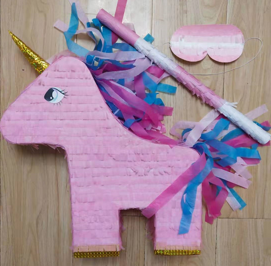 Розовый Единорог Pinata для вечеринки