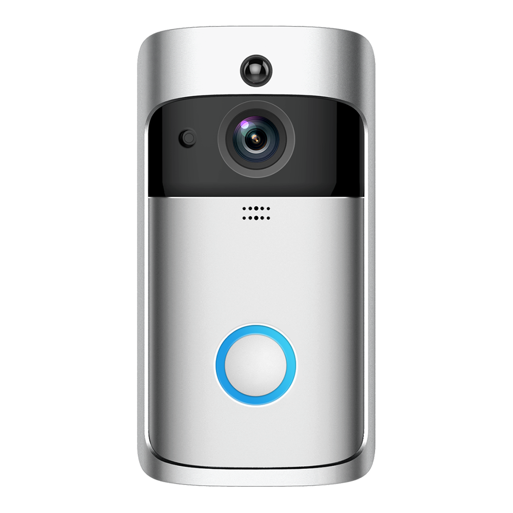 Умная Беспроводная кольцевая видеокамера V5 720P с Wi-Fi, HD дверной звонок, IP-камера с очень низким энергопотреблением, аудио, домофон, камера безопасности с сигналом