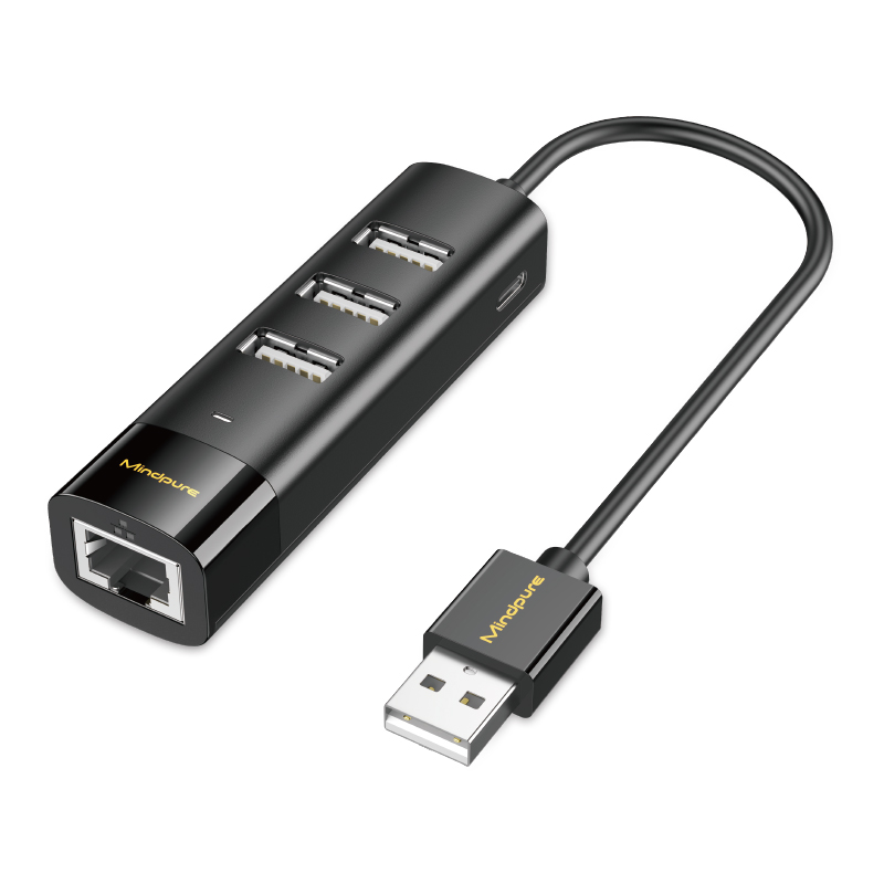 Mindpure микро USB2.0/USB 3,0/Type-C lan к rj45 Ethernet сетевой адаптер Gigabit многофункциональная с 4 портами для TV Stick