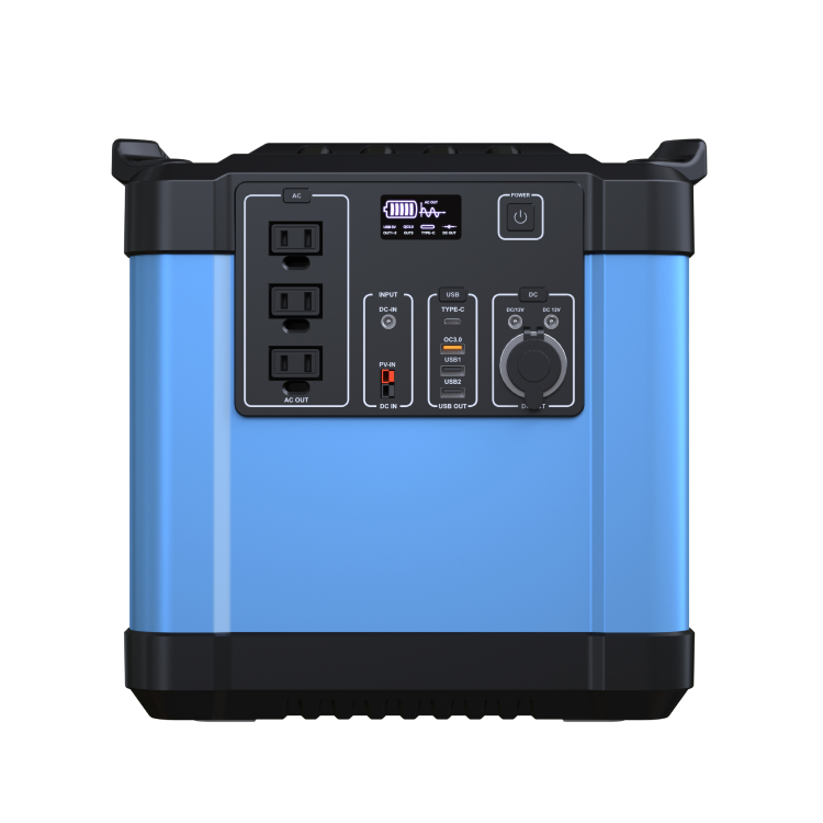 US AC Outlet 110V 1500W portable power station lithium battery for camper
