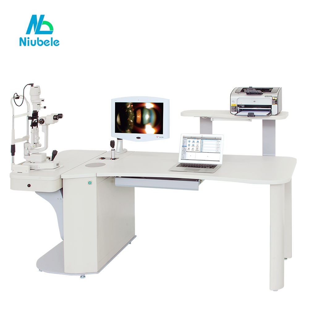 Huge tabletop Motorized instrument table refraction unit HD-120 with working desk