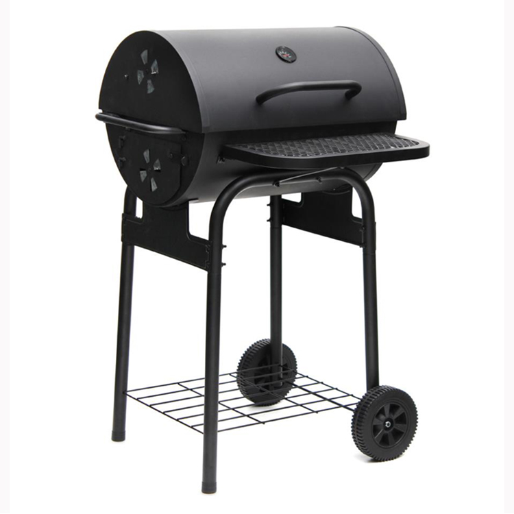 Barbecue Smoker Drum Charcoal Bbq Grill Offset Smoker with Cooking Area