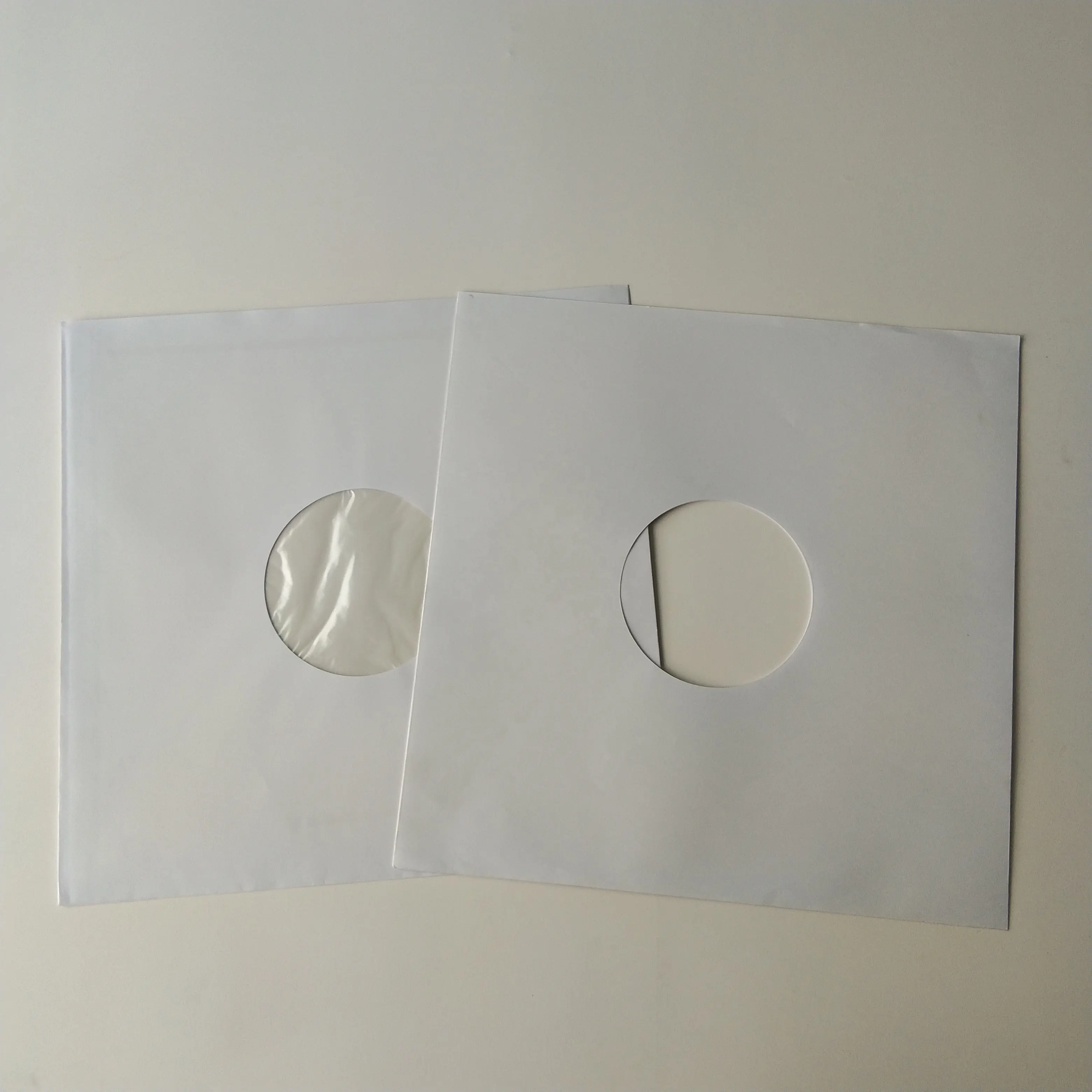 10 Inch White Paper Square Corner Vinyl Record LP Inner Sleeves