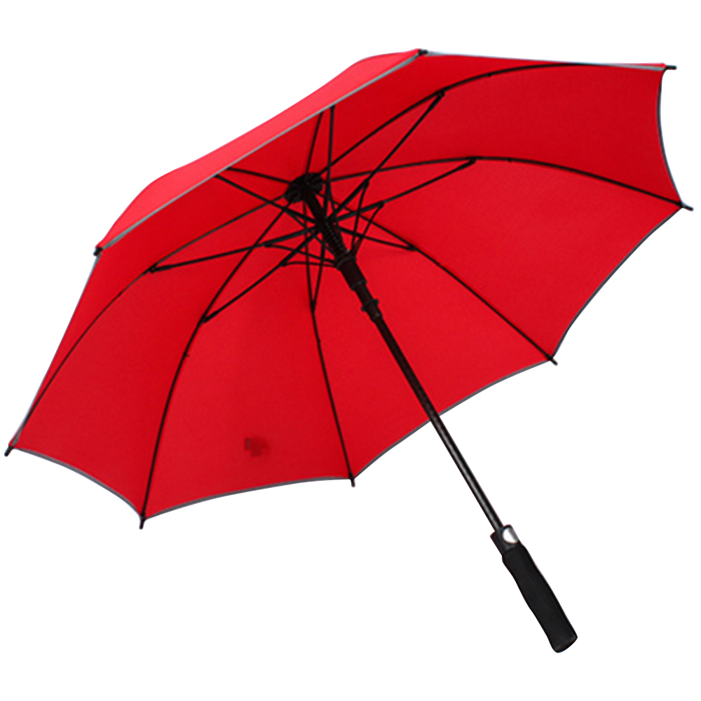 Ovida branded Logo Printing Advertising golf umbrella Auto open oem Promotional Custom Umbrella with Reflective Piping