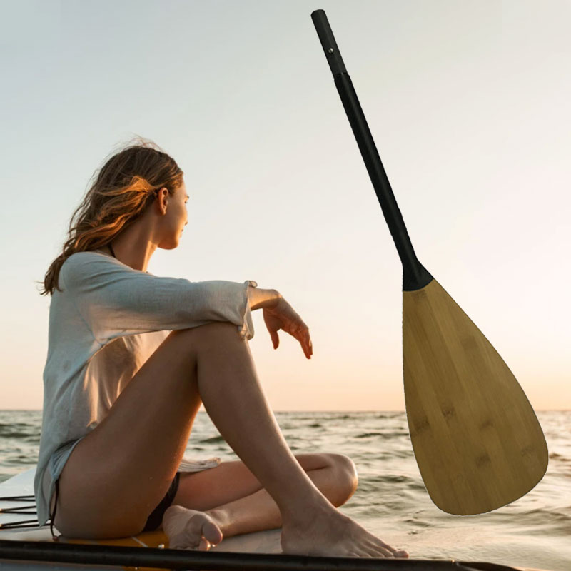 New Design Hot All Carbon SUP Paddle Bamboo Blade