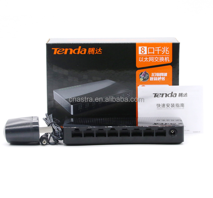 Hot Selling 8-Port Tenda SG108 Mini Full Gigabit Desktop Network Cable Ethernet Switch