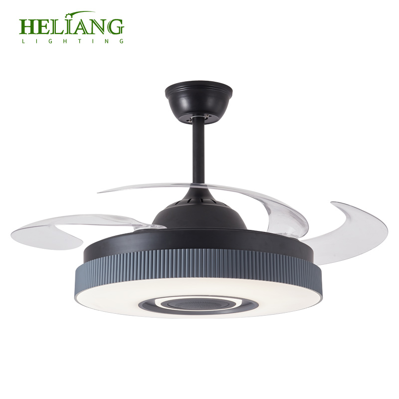 Multi Color Ceiling Fan Light Celing Light With Visible Fan Crystal Celling Fan With Lamp