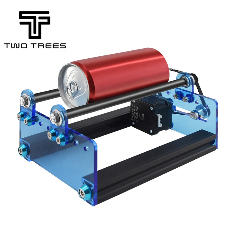 TWOTREES 3d carving Laser Engraving machine Cooperate Y-axis Rotary Roller Engraving Module Suitable for circular objects
