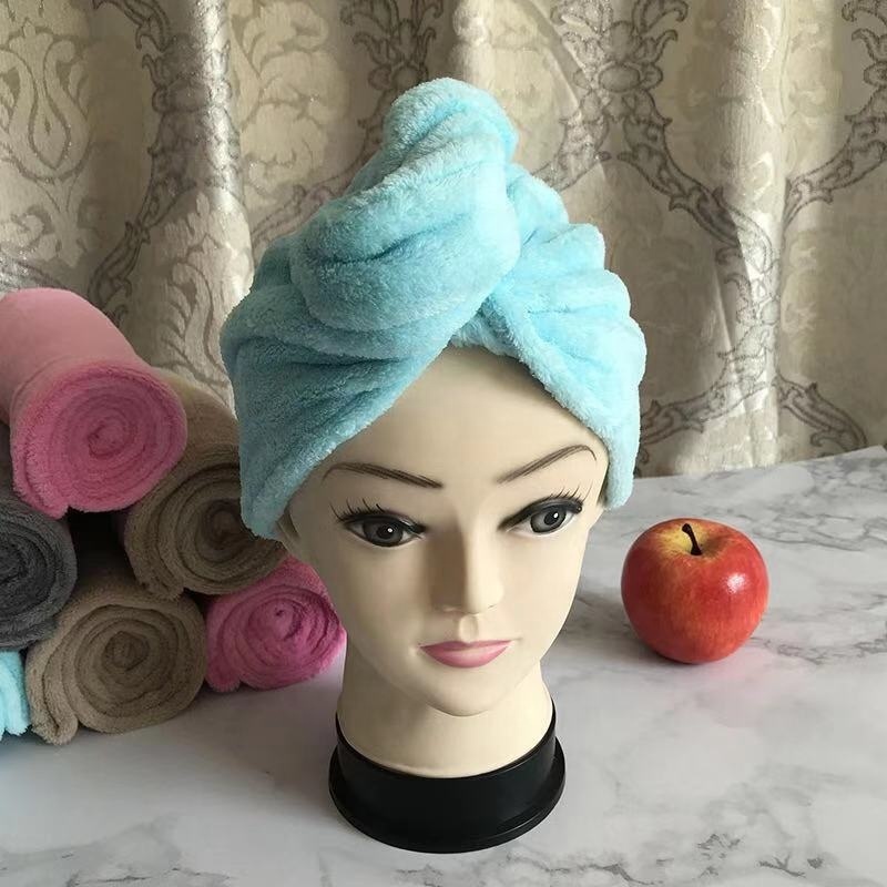 OEM hair drying cap/towel Cute Dry Hair Towel To Protect Ears Children's Shower Cap