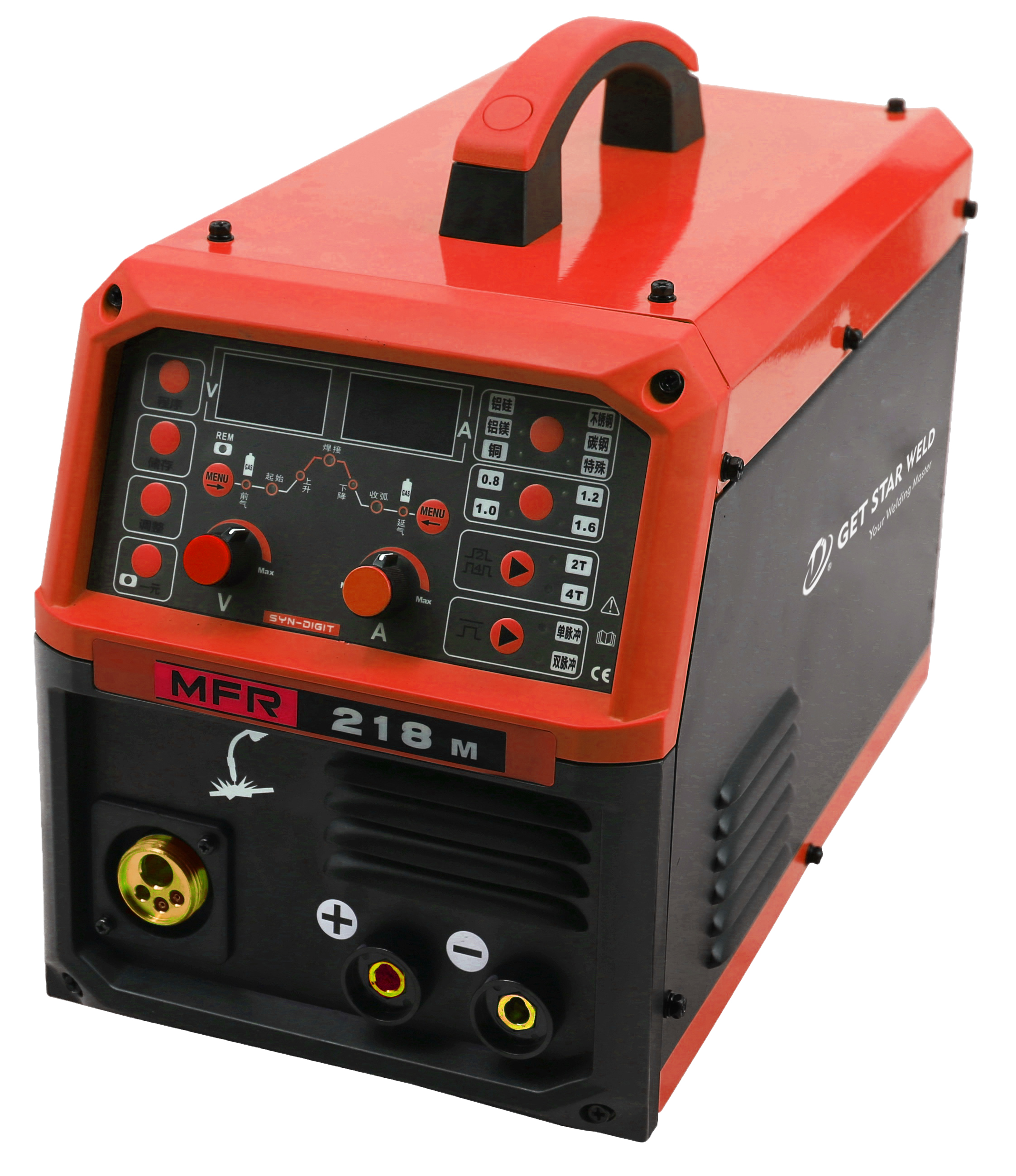 Сварочные аппараты Get Star Weld MFR 218 mig, импульсные сварочные аппараты из нержавеющей стали, миниатюрное легкое сварочное оборудование из алюминия без брызг