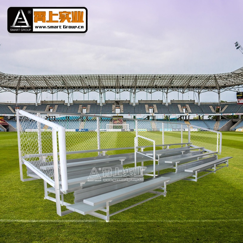Американский рынок, 4 ряда, 26ft, алюминиевые трибуны с поручнями, футбольные сиденья, трибуны
