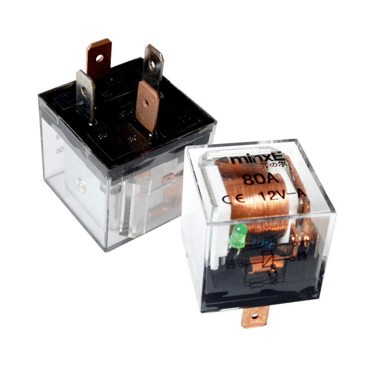 Kaier Relay factory 12v/24v 40A 80A original universal waterproof headlamp relays cooper pin coil car relay