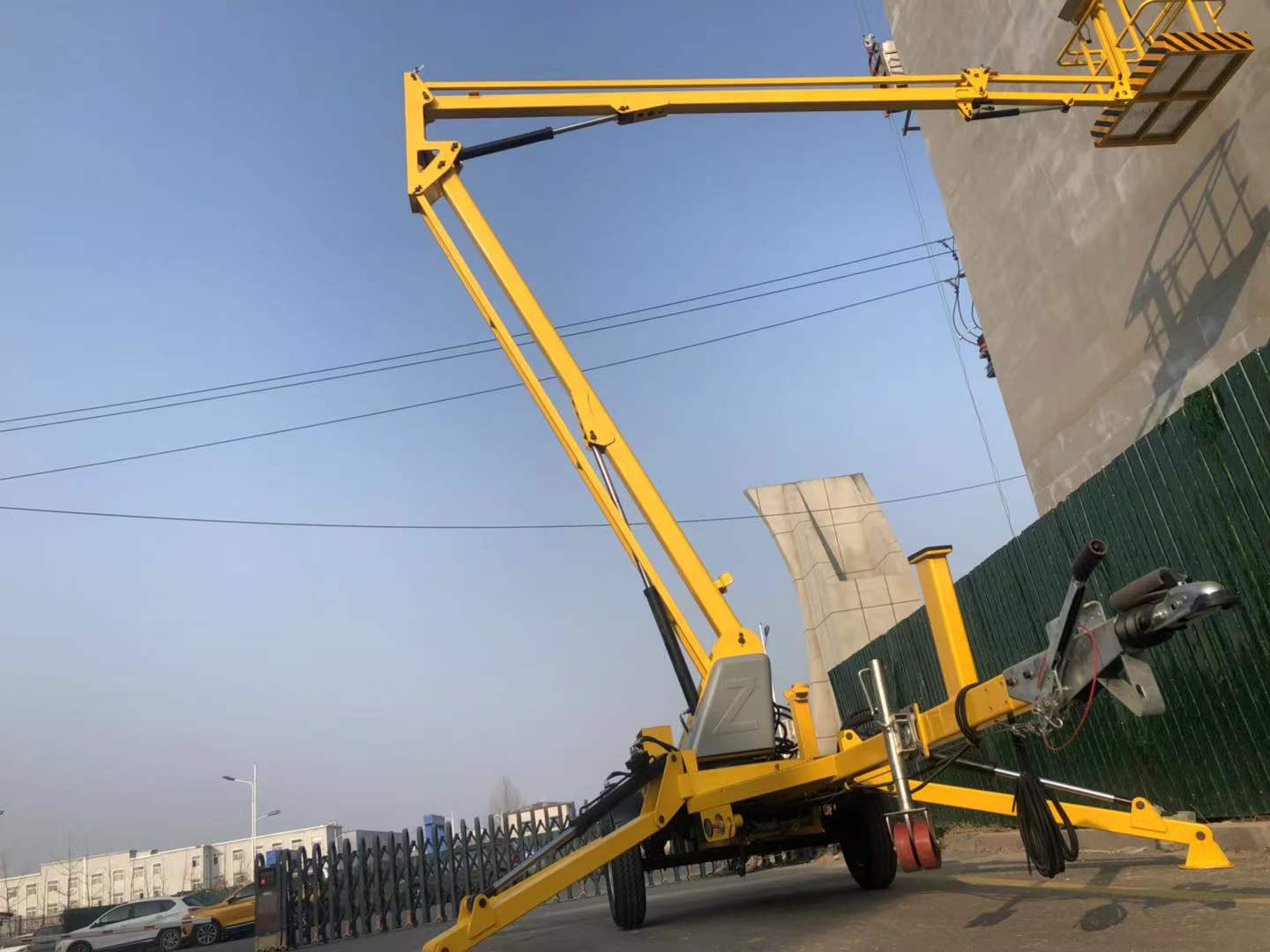 Qiyun Kinglift 12 м 40 футов официальный телескопический подъемник платформа воздушной работы для продажи