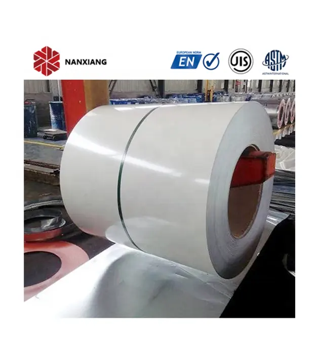 NANXIANG STEEL ppgi coils prepainted coated ppgl sheet galvanized price white colored manufacturer colour galvalume stock gi rol