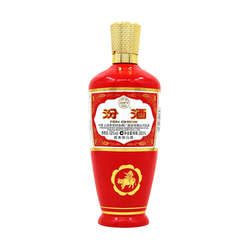 500 мл легкий аромат красная бутылка Baijiu китайский ликер