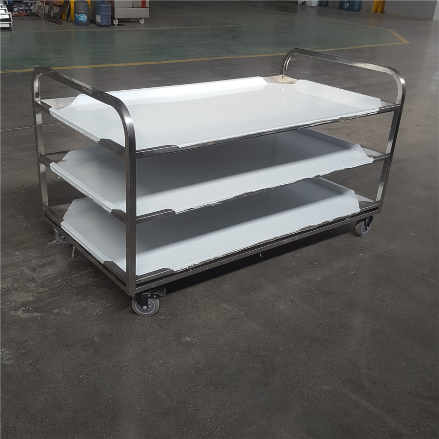 Multipurpose Restaurant Furniture Stainless Steel Drink Cart Kitchen Tea Coffee Trolley