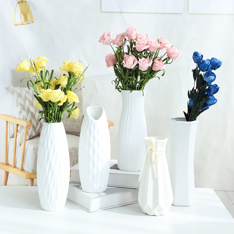 Wholesale Nordic Floor Vase Ceramic Glass Crystal Vases For Wedding Table Decor