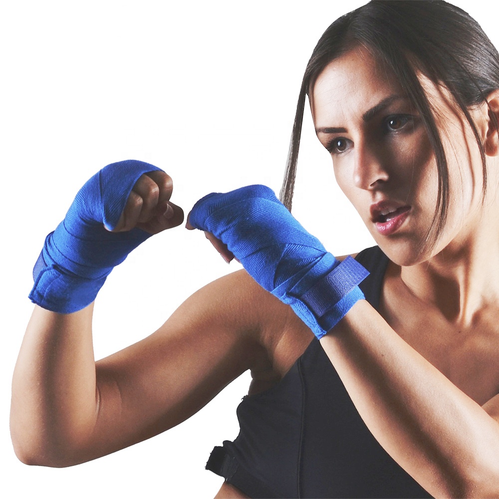 Pure Cotton Boxing Bandage 2.5m Sanda Muay Thai Fighting Bandage Sports Sweat Absorbent Tied Hand Protective Gear