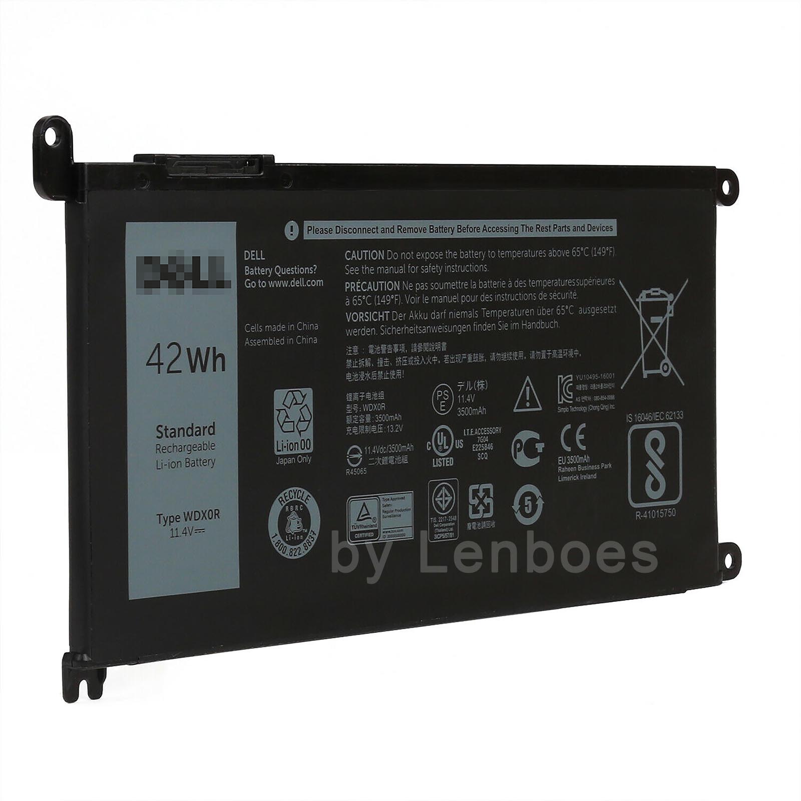 T2JX4 WDXOR 11,4 V 42Wh Аккумулятор для ноутбука Dell Inspiron 17 5765 5767 5770 15 P58F 14 7460 Аккумулятор для ноутбука