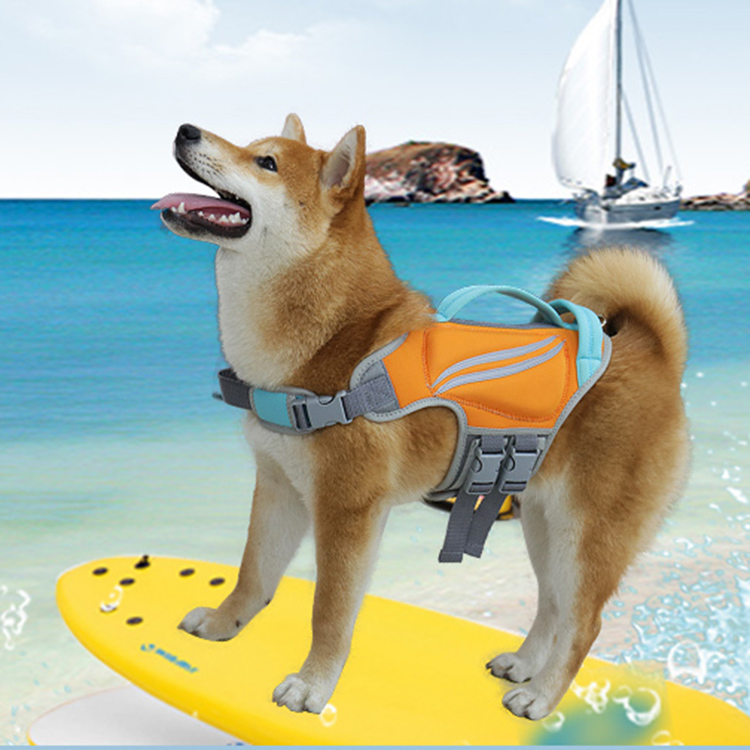 Спасательный жилет для собак от китайского производителя OKEYPETS, Водонепроницаемый купальник, плавающий спасательный жилет для домашних животных, спасательный жилет из неопрена для собак