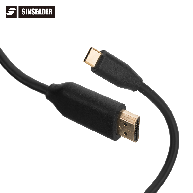 Хорошая цена USB 3,2 Тип C к HDMI адаптер 4k 60Hz OEM ODM ручная пресс-форма для плетеный алюминиевый сплав оболочки Позолоченный разъем USB-C к HDMI кабель
