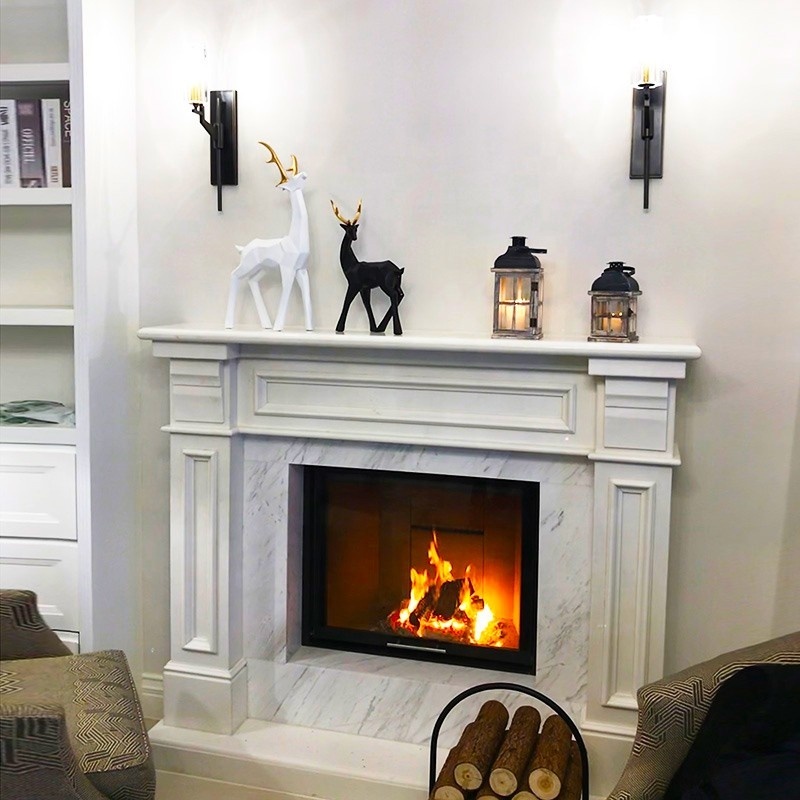 High Quality Mild Steel Wood Fireplace F1100L