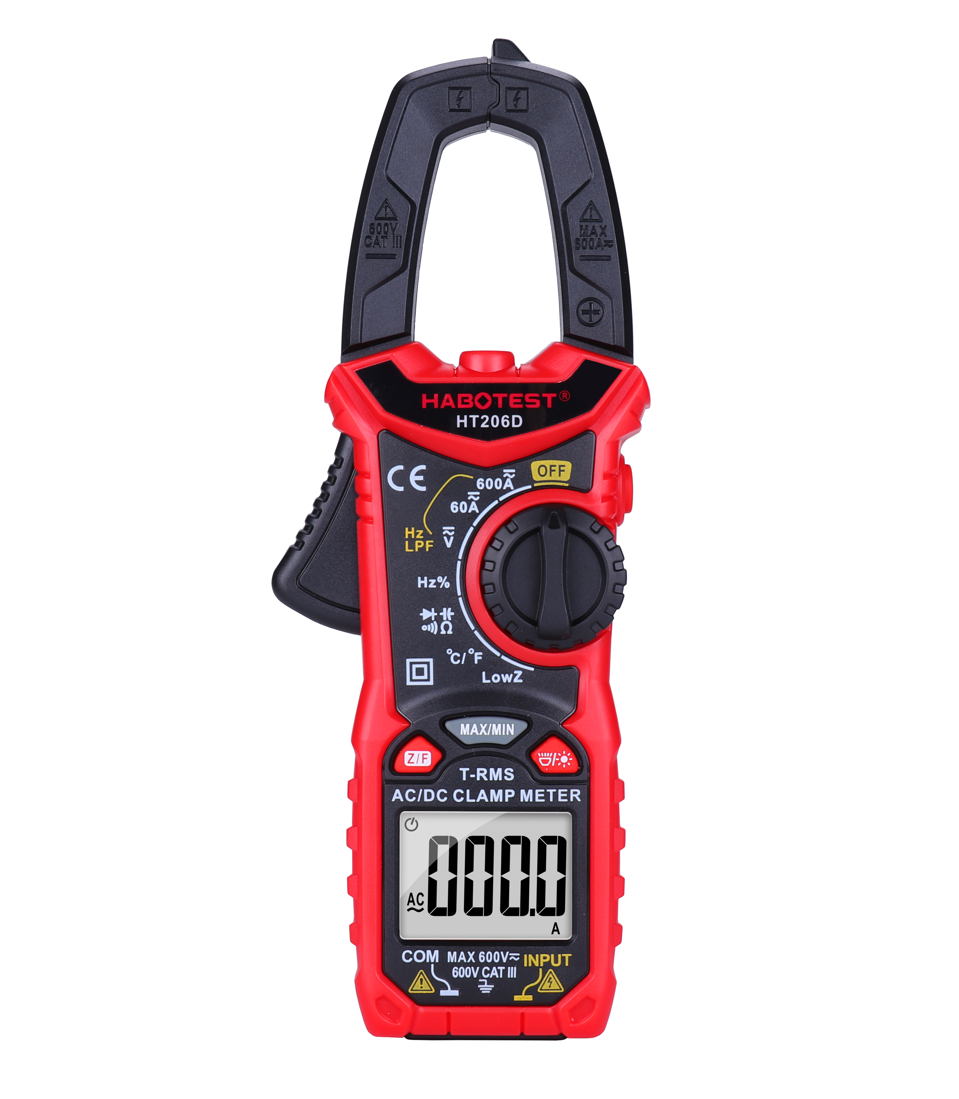 Цифровой зажим для измерителя переменного тока HT206D 600V 600A