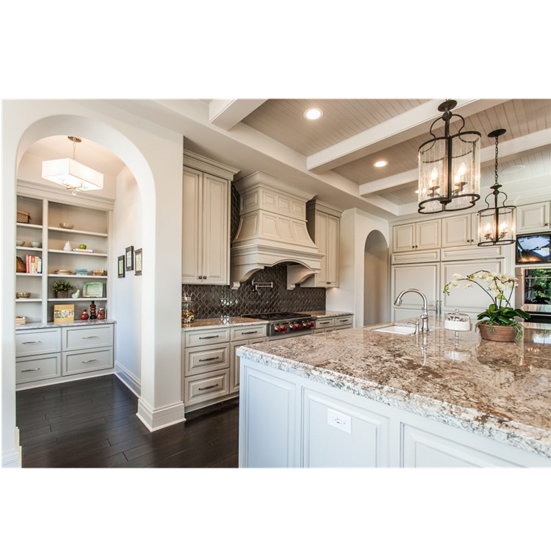 New Trend Blue Shaker Style Cupboards Furniture Free Designs Solid Wood Kitchen Cabinets with pantry