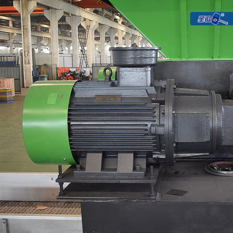 Waste tire crushing equipment large garbage double shaft shredding machine scrap metal plastic industrial shredder machine