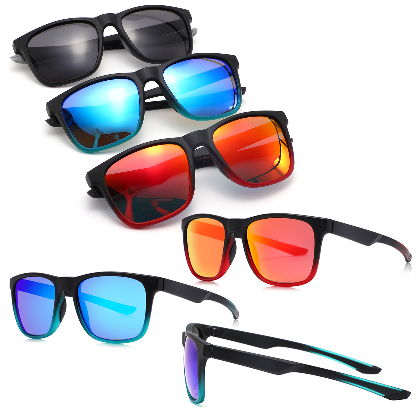 New design fashion high quality custom sport glasses cycling polarized sport sunglasses for men