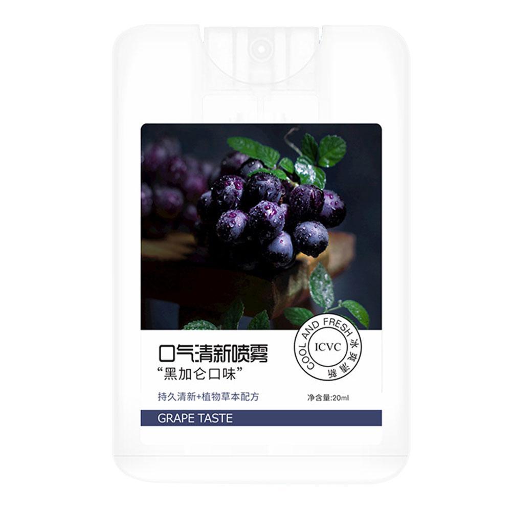 20ml Fruity Breath Refresing Spray Ice Mint Blackcurrant Peach Flavor Oral Odor Halitosis Treatment Liquid Mouth Fres hener Care