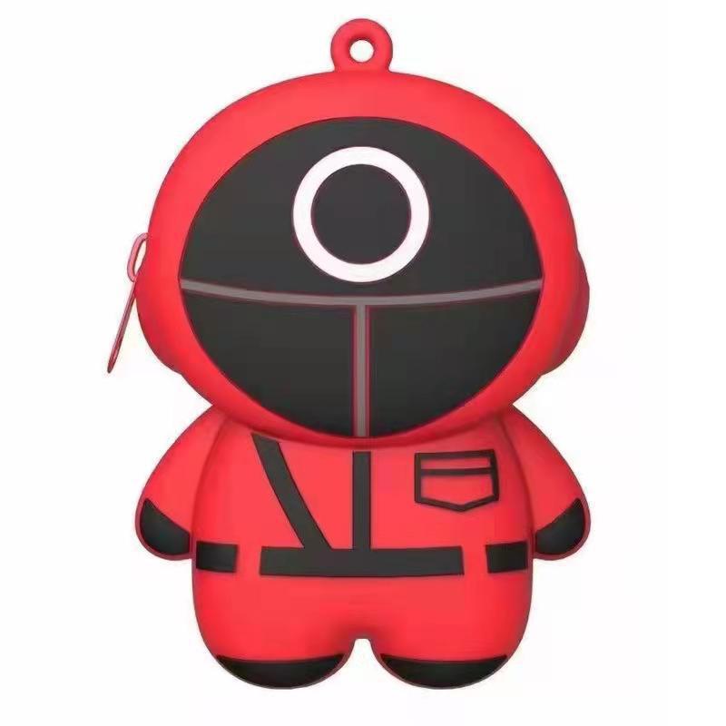 Silicone Push Pop Bubble Squid Game Purse Coin Bag Sensory Toy Adult Kid Funny Anti-stress Fidget Reliver Stress Toy