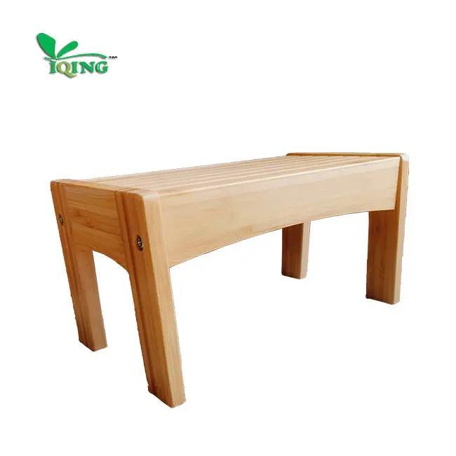 Indoor And Outdoor Kitchen Bamboo Portable Small Sitting Stool Wholesale Customization