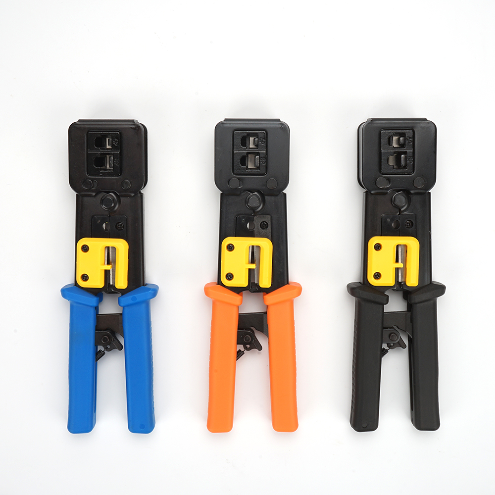 Профессиональный EZ RJ45 модульный пройти через разъем провода щипцы и зачистки сети UTP кабель обжимной инструмент